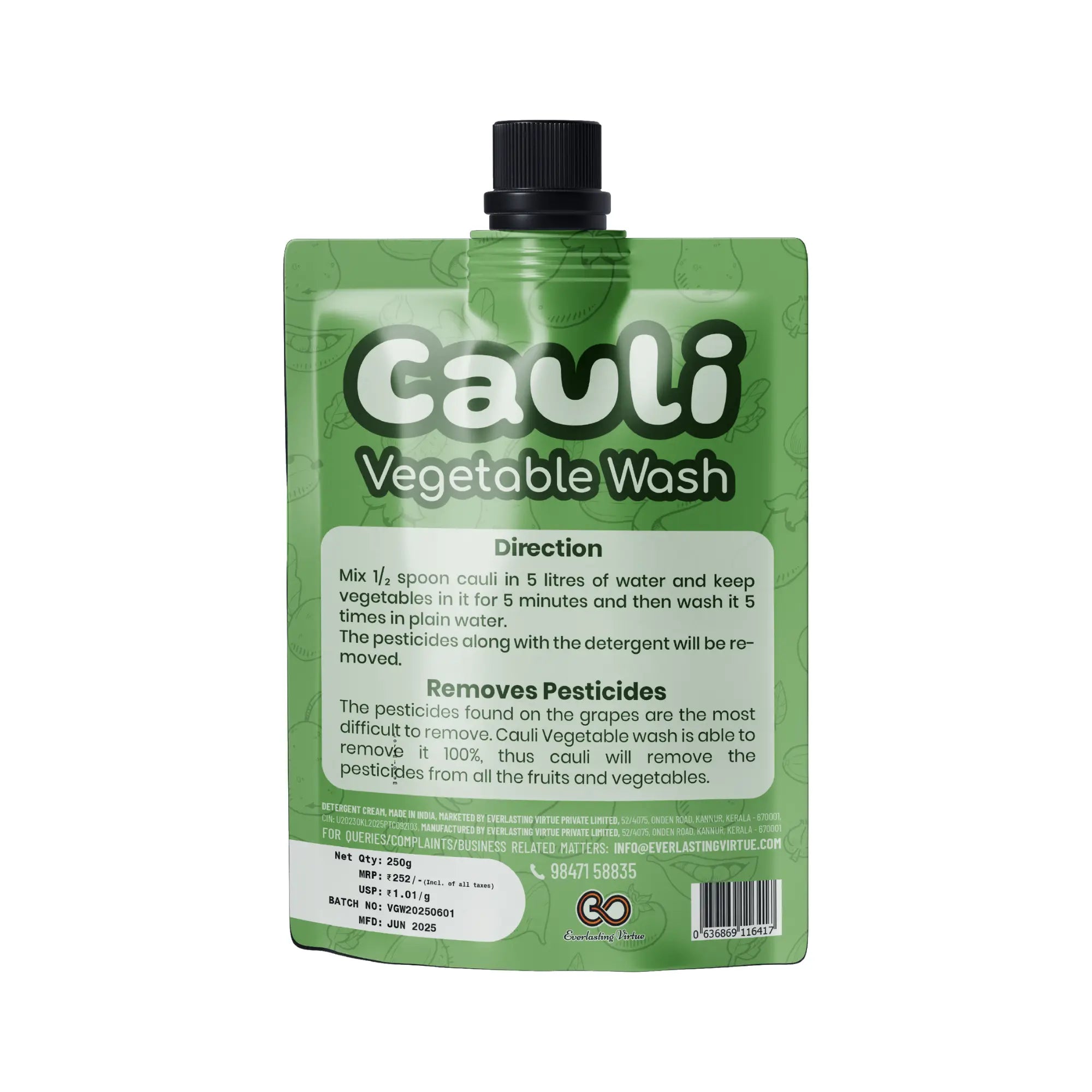 CAULI Vegetable Wash – Pesticide Remover