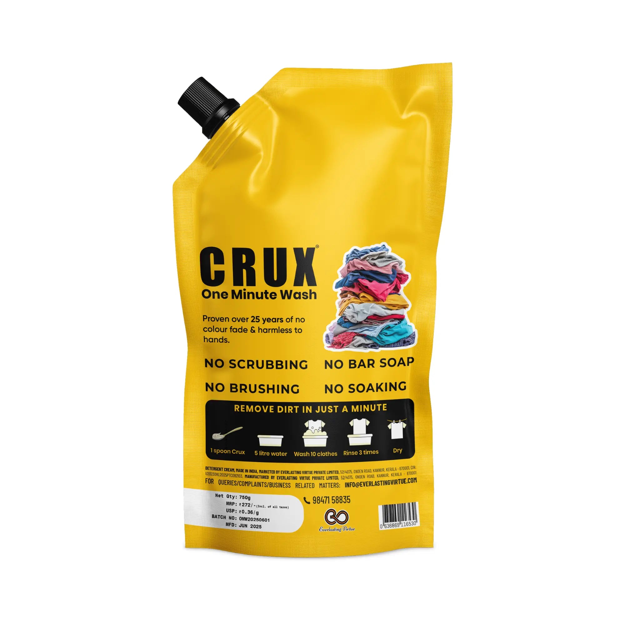 CRUX One Minute Wash Cream – Bucket Wash