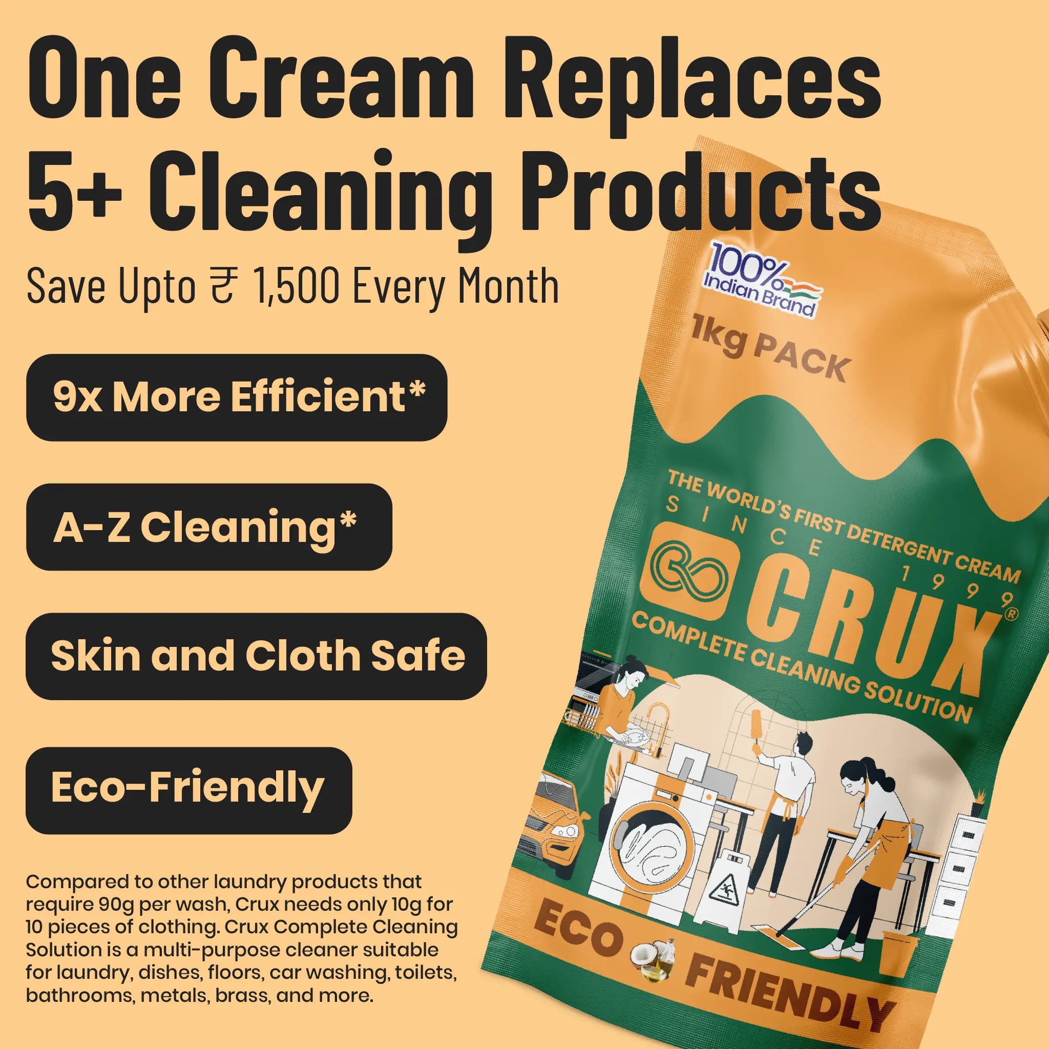 CRUX Complete Cleaning Cream – All-in-One